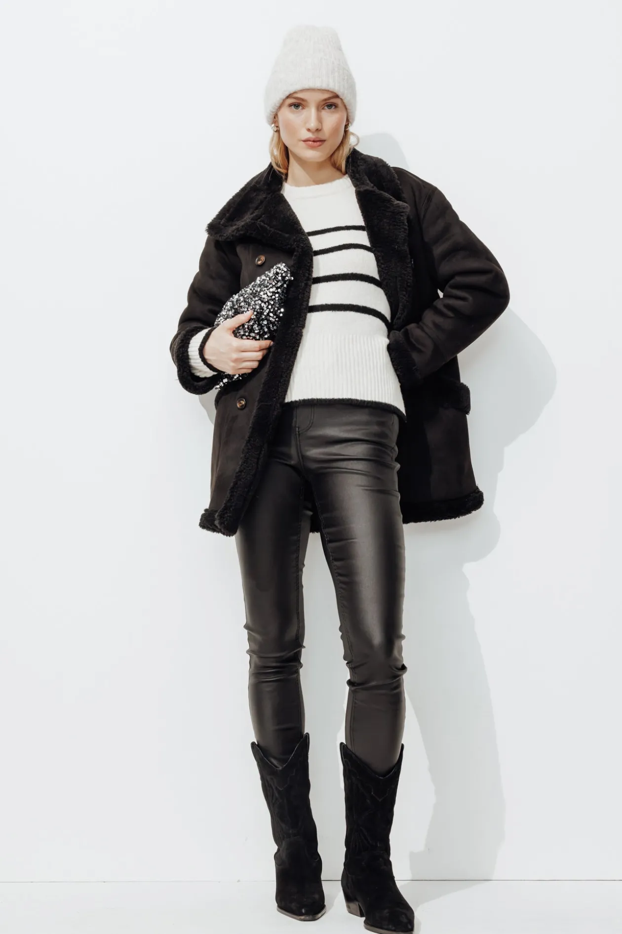 Promod Jean skinny enduit GASPARD - Noir Fashion