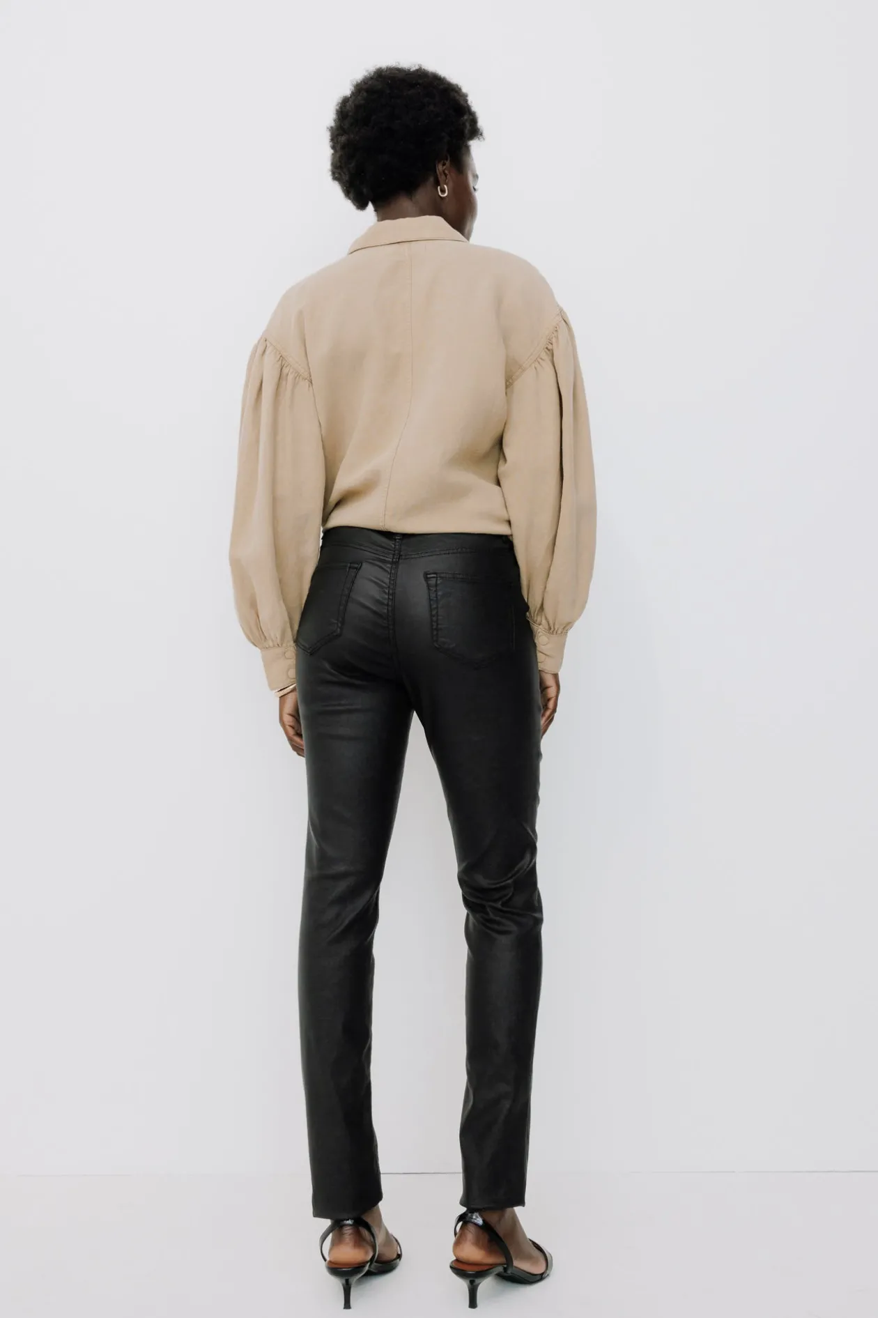 Promod Jean skinny enduit GASPARD - Noir New