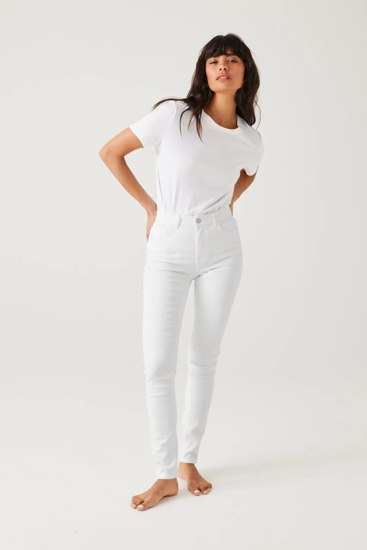 Promod Jean skinny Femme GASPARD - Blanc Online
