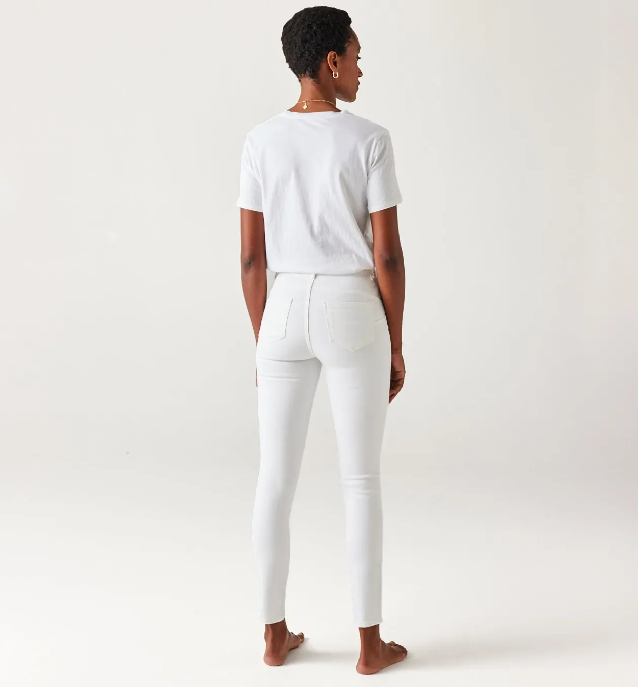 Promod Jean skinny push up ERNEST - Blanc Flash Sale
