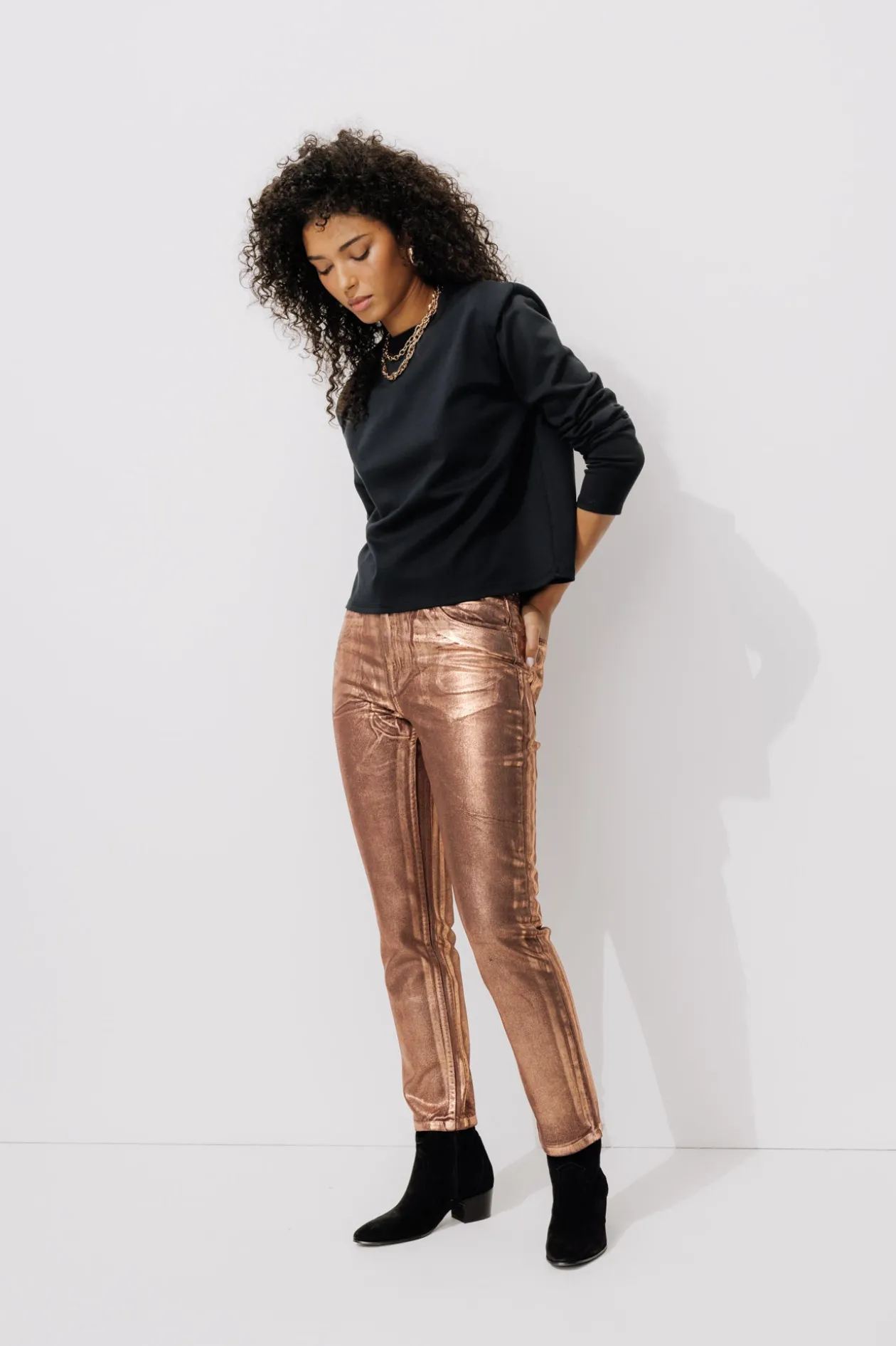 Promod Jean slim couleur cuivrée - Cuivre Store