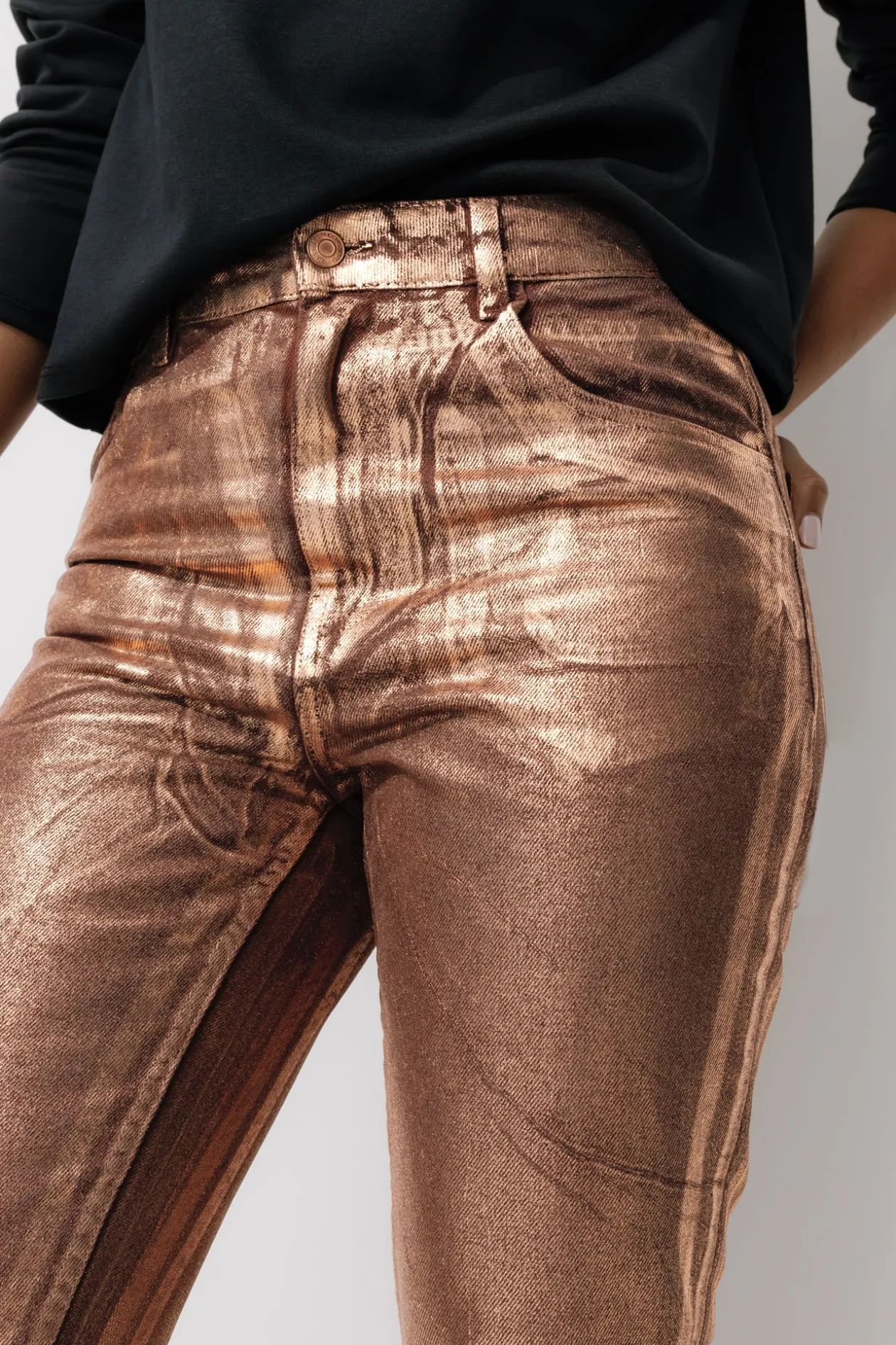 Promod Jean slim couleur cuivrée - Cuivre Store