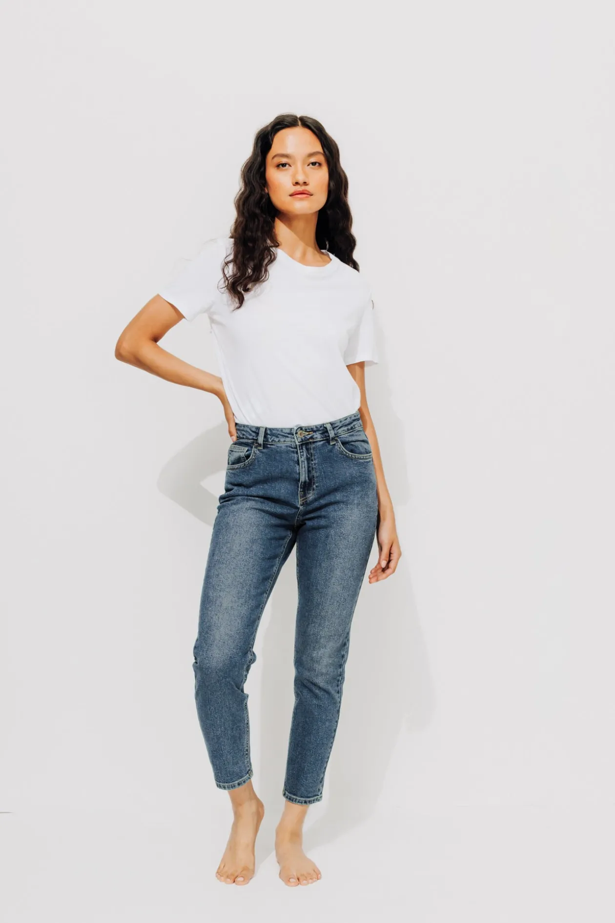 Promod Jean slim cropped Femme GASTON - Jean moyen Jeanmoyen Cheap