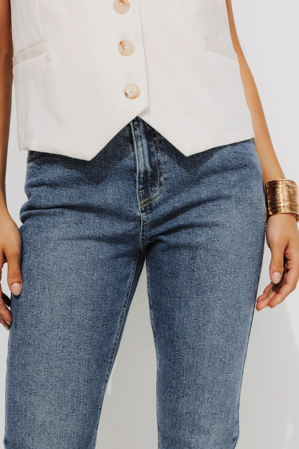 Promod Jean slim cropped Femme GASTON - Jean moyen Jeanmoyen Cheap