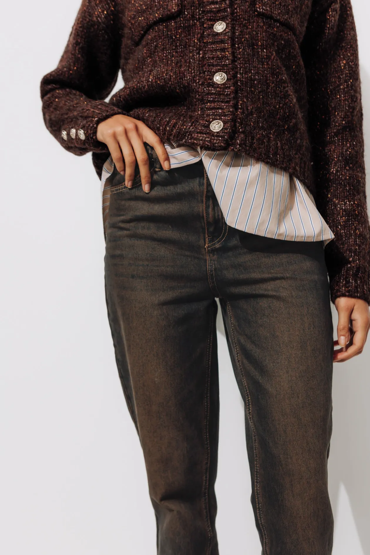 Promod Jean slim surteint Femme - Noir Cheap