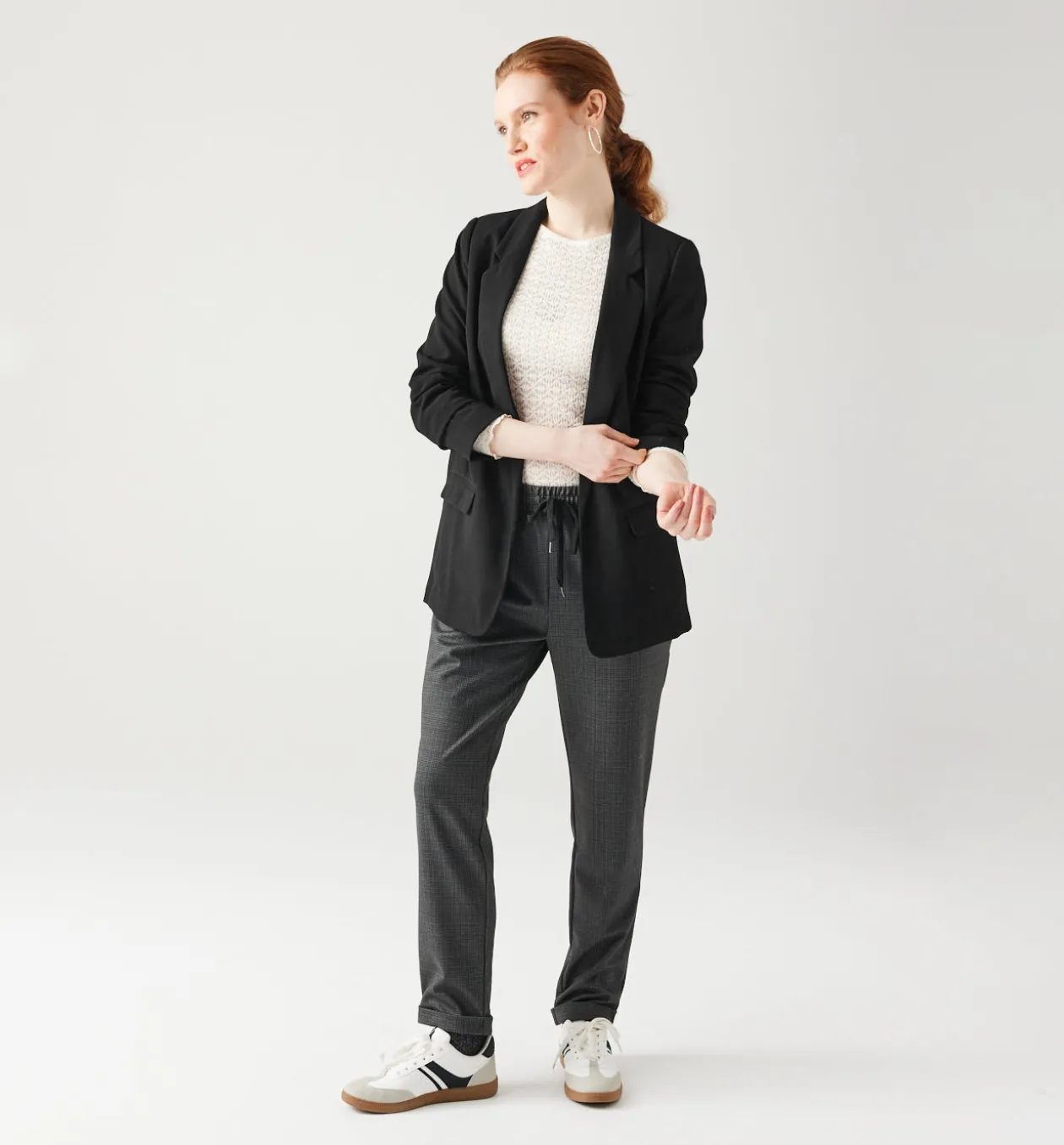 Promod Jogpant à carreaux Femme - Imprimé noir Impriménoir Flash Sale