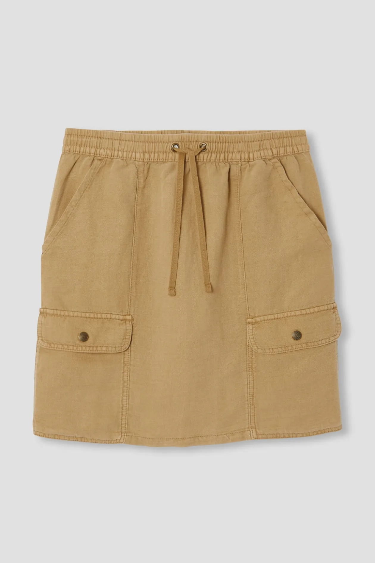 Promod Jupe courte cargo Femme - Sable Clearance