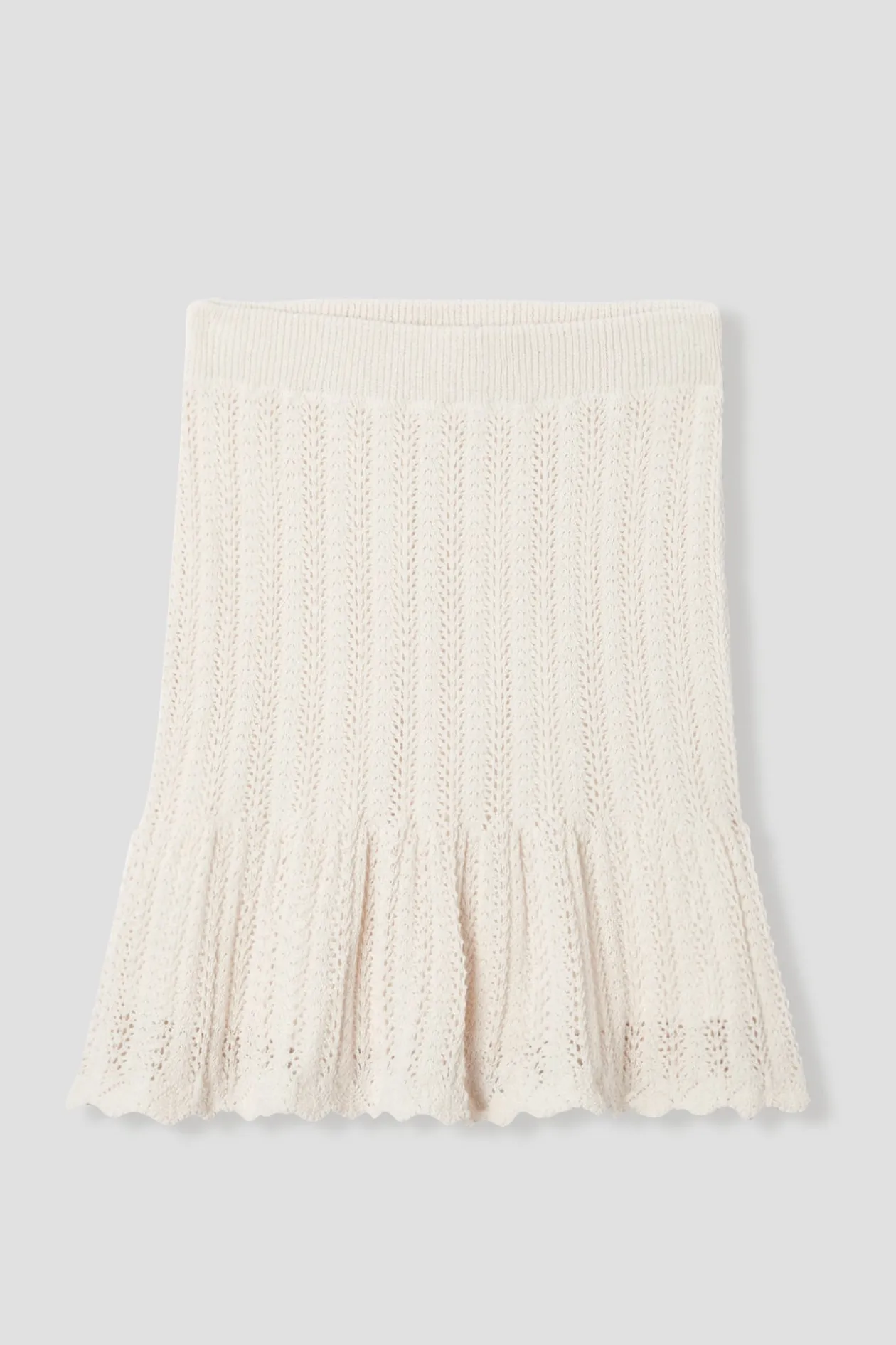 Promod Jupe courte en crochet Femme - Ecru Sale