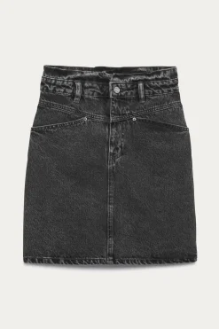Promod Jupe courte en jean Femme - Jeans gris Jeansgris Best