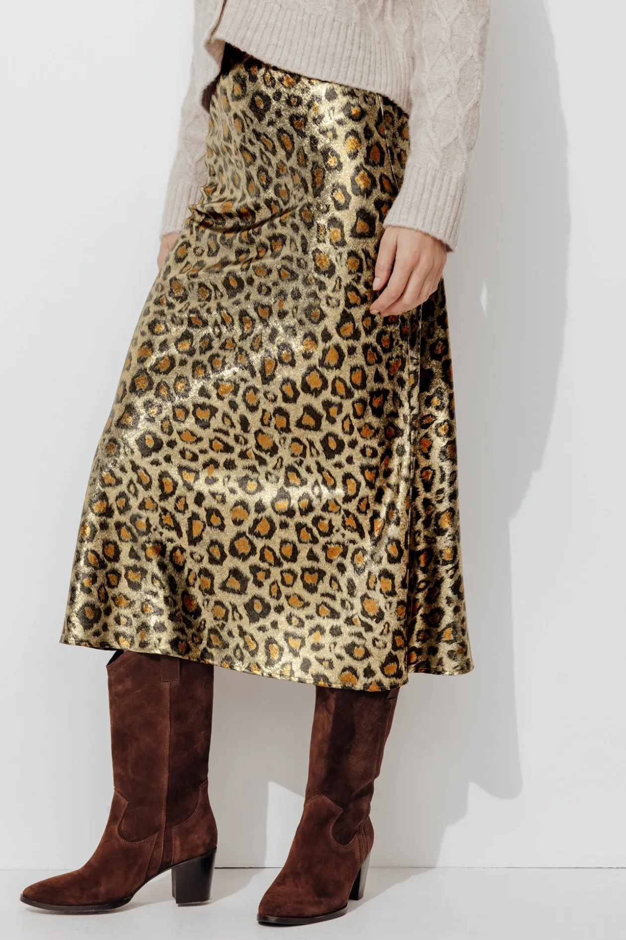 Promod Jupe en satin léopard Femme - Imprimé multicolore Imprimémulticolore Online