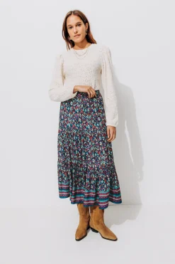 Promod Jupe longue imprimée Femme - Imprimé multicolore Imprimémulticolore Best Sale