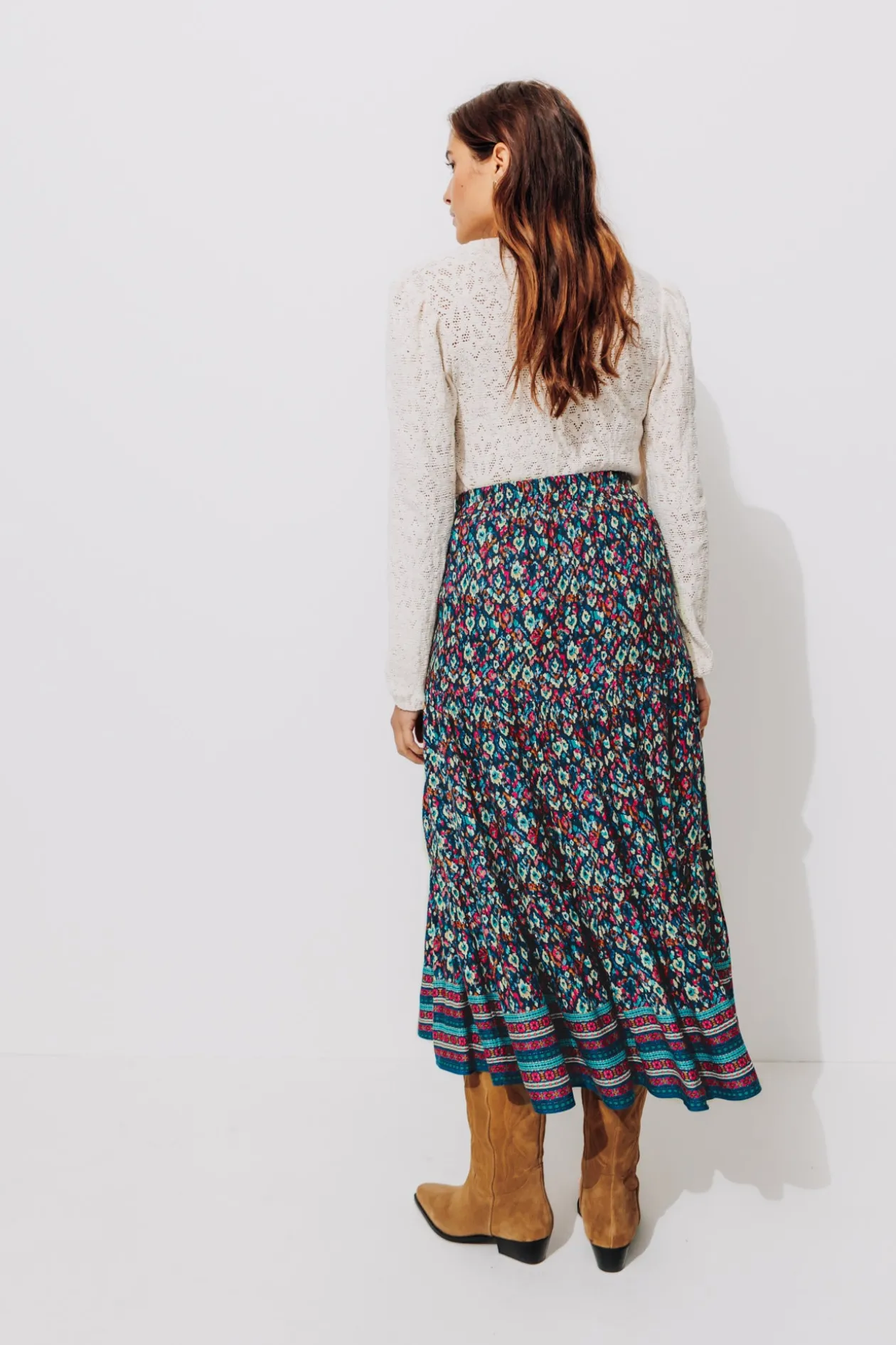 Promod Jupe longue imprimée Femme - Imprimé multicolore Imprimémulticolore Best Sale