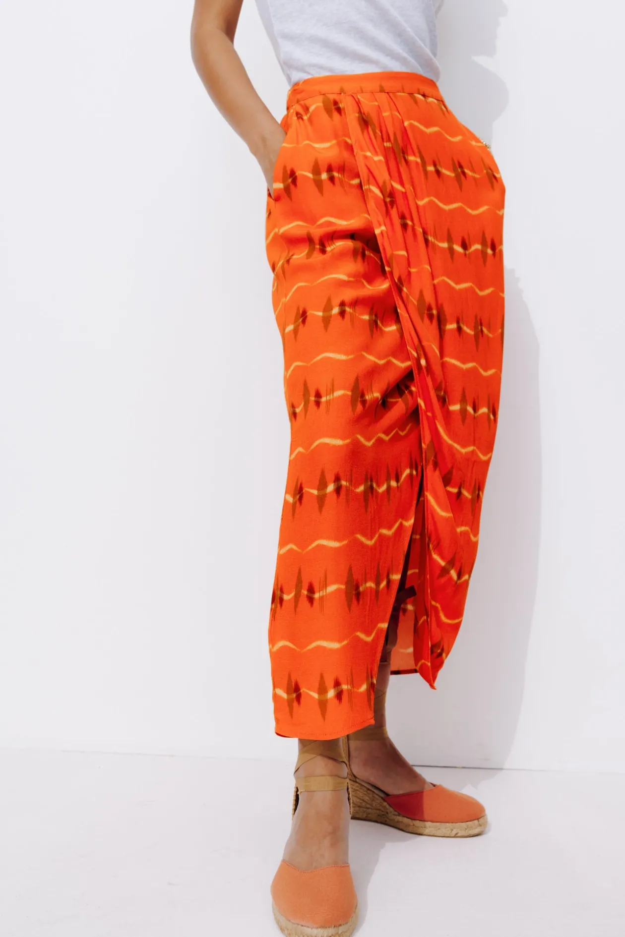 Promod Jupe longue imprimée Femme - Imprimé rouge Imprimérouge Cheap