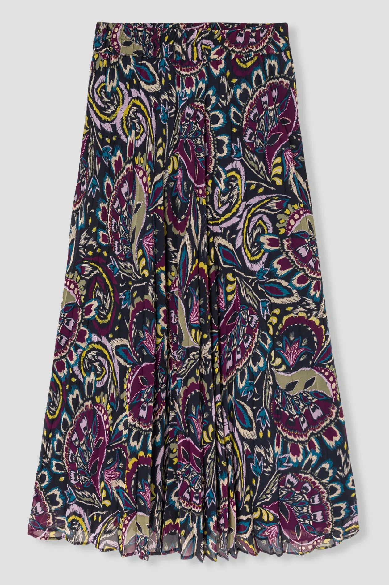 Promod Jupe longue plissée Femme - Imprimé multicolore Imprimémulticolore Cheap