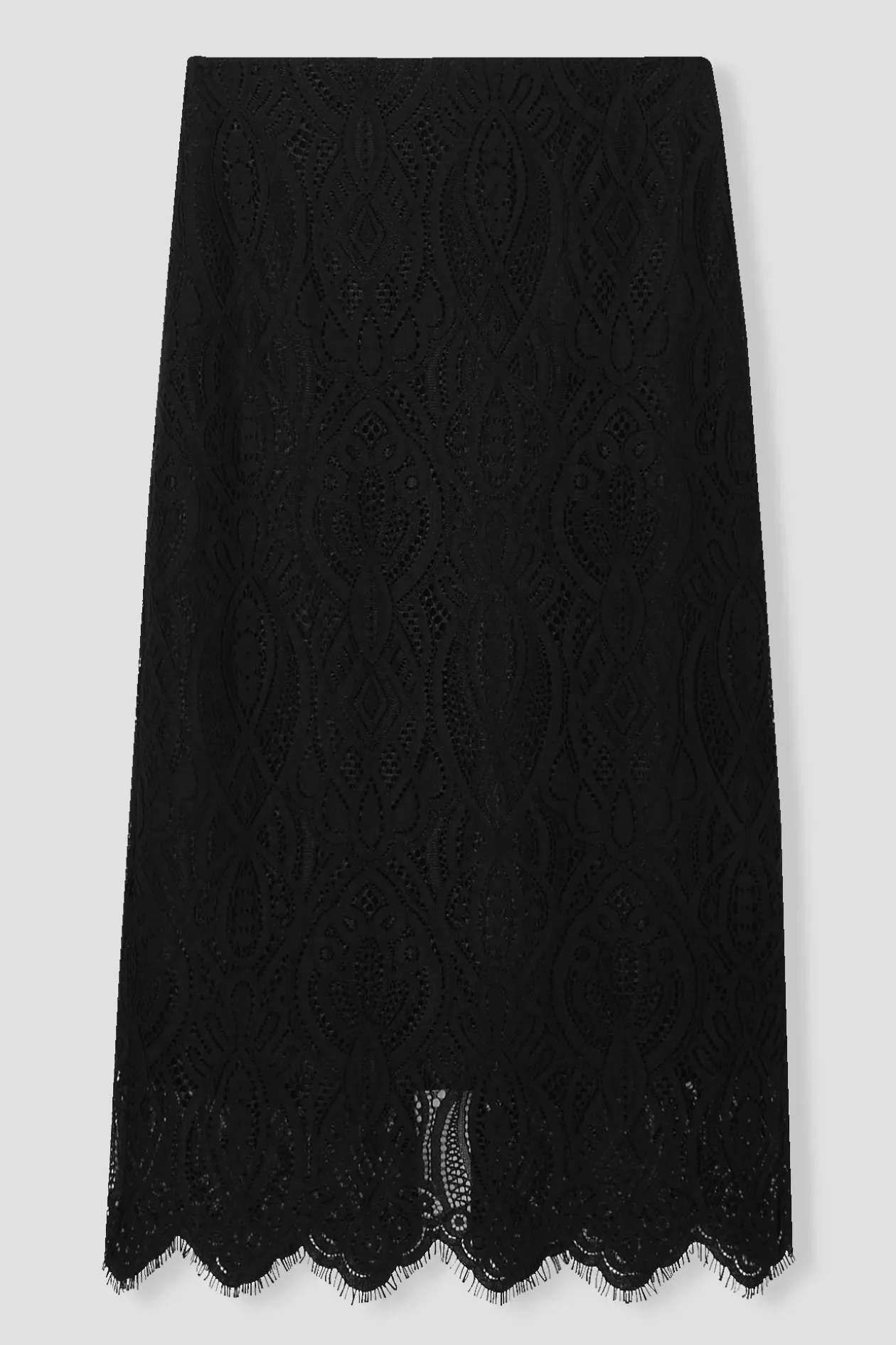 Promod Jupe midi en dentelle Femme - Noir Online