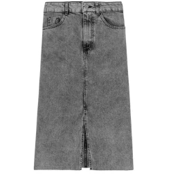 Promod Jupe midi en jean Femme - Jeans gris Jeansgris Flash Sale
