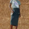 Promod Jupe midi en jersey Femme - Noir Clearance
