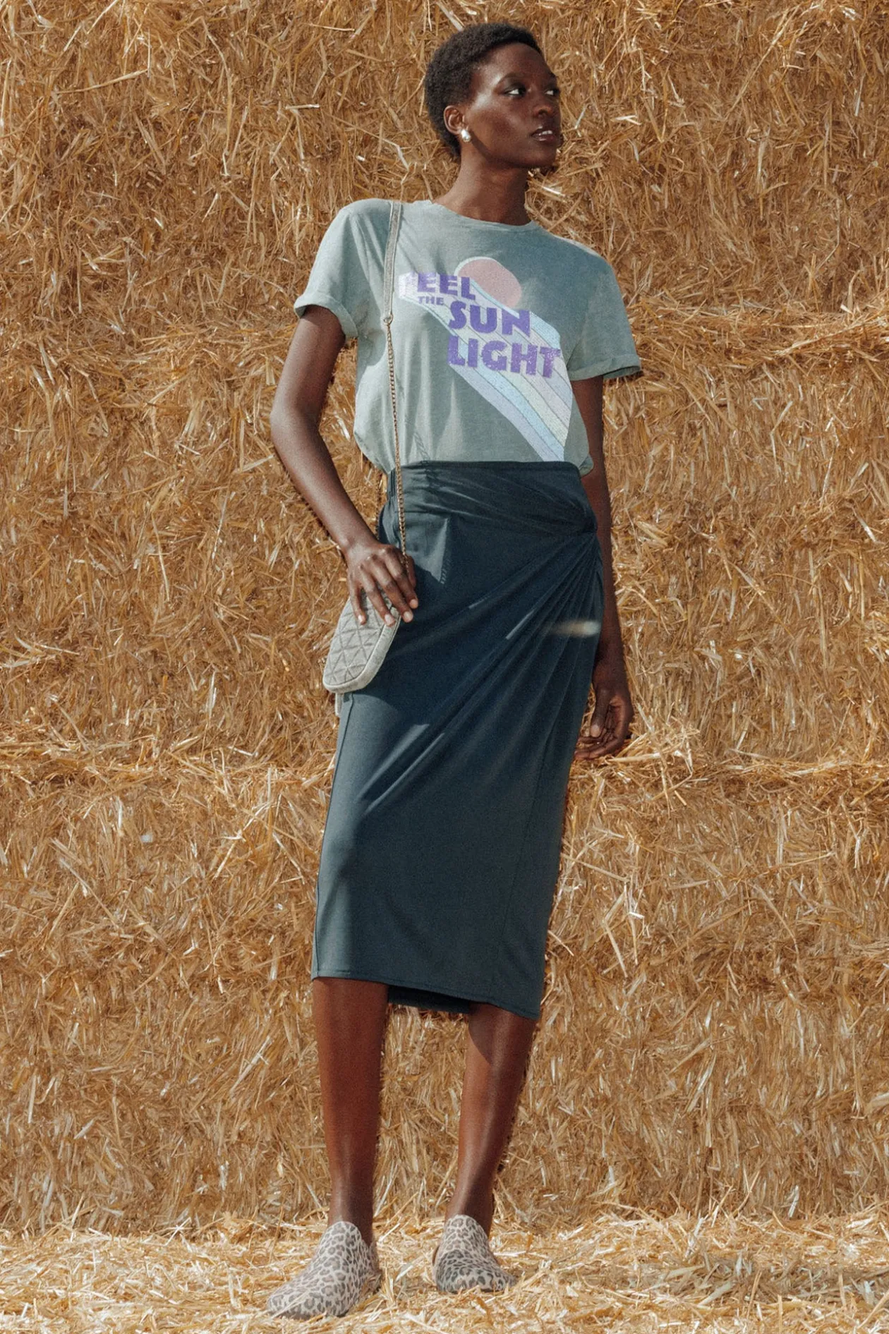 Promod Jupe midi en jersey Femme - Noir Clearance