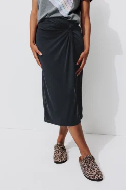 Promod Jupe midi en jersey Femme - Noir Clearance