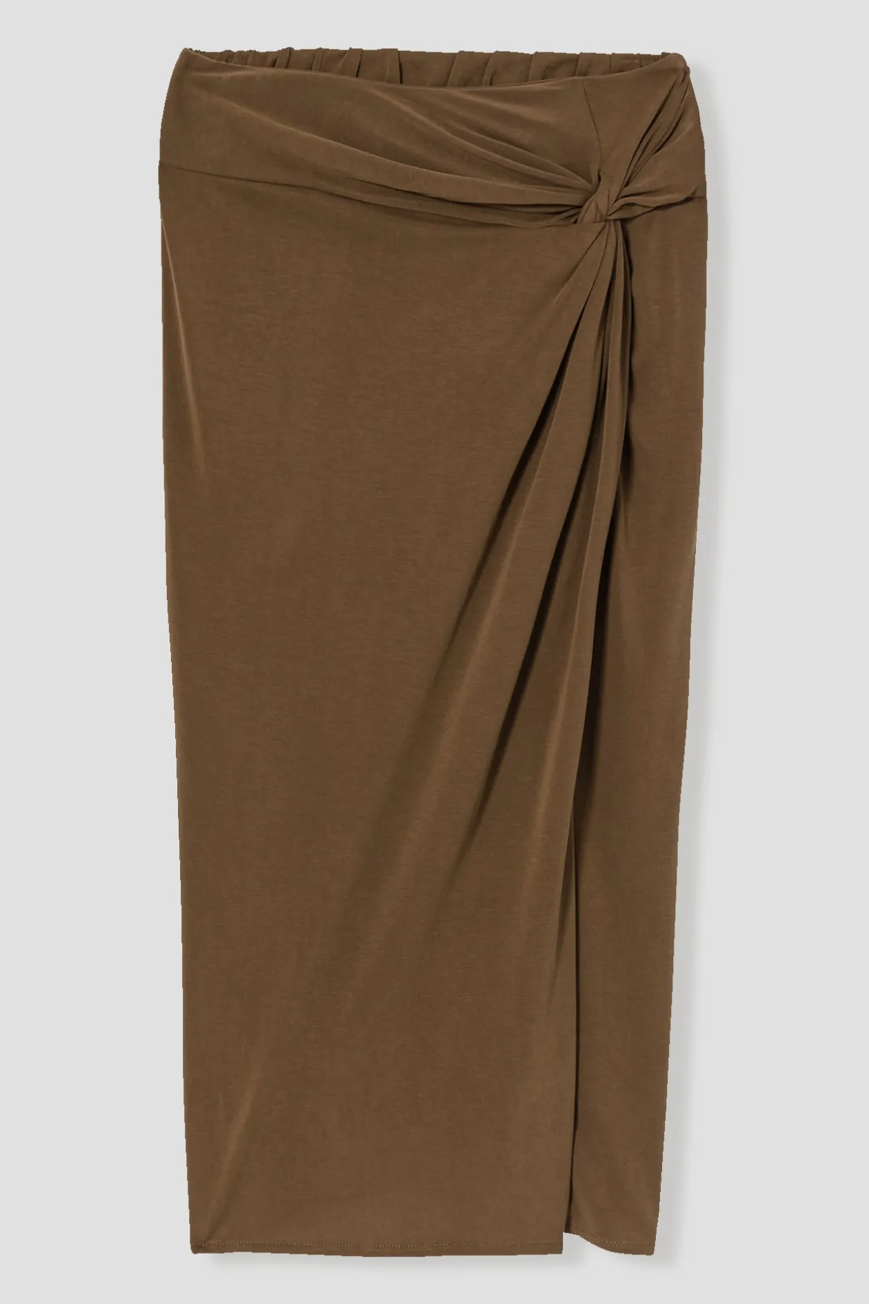 Promod Jupe midi en jersey Femme - Caramel Best Sale