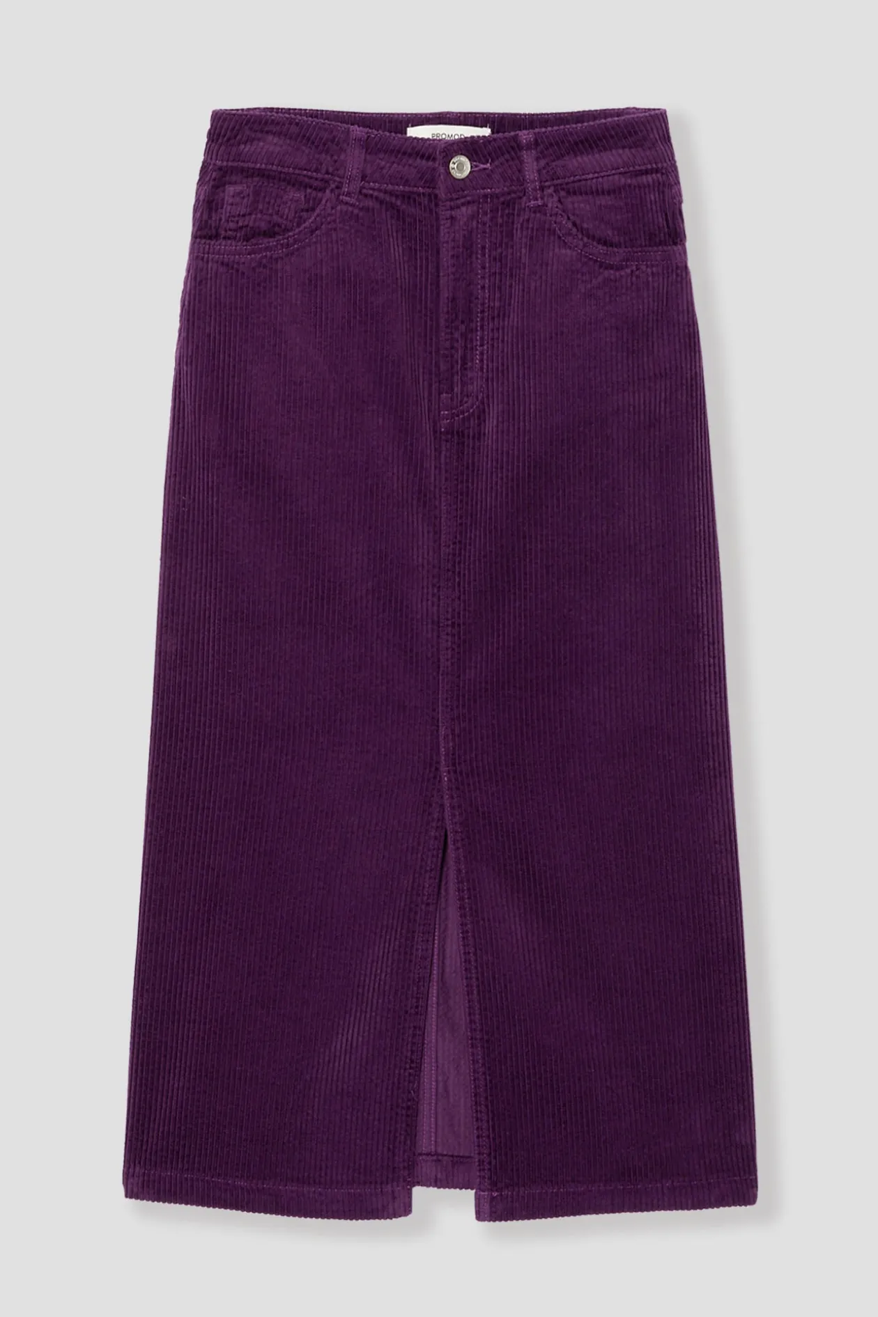 Promod Jupe midi en velours Femme - Violet Best
