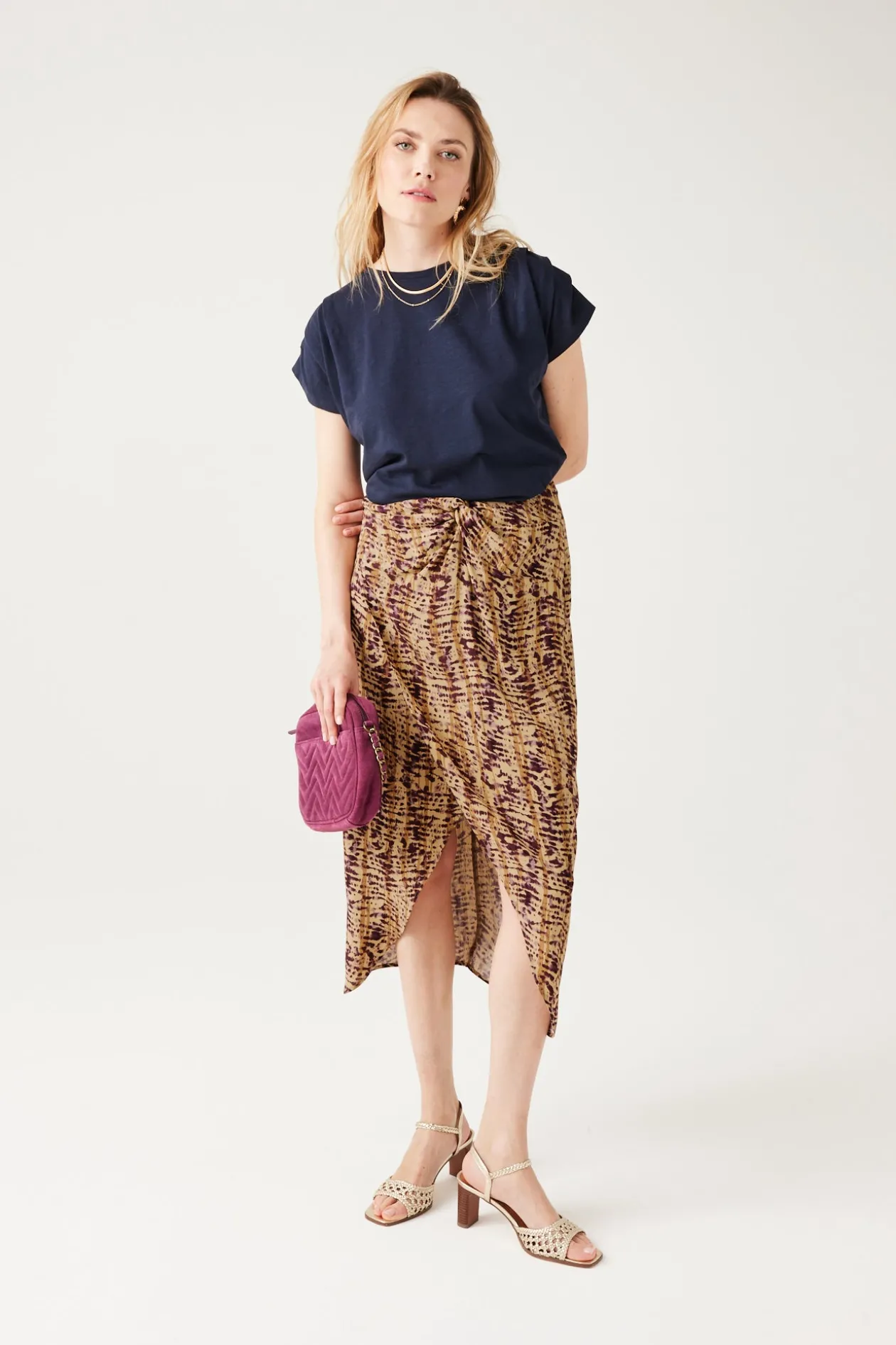 Promod Jupe midi imprimée Femme - Imprimé écru Impriméécru Store