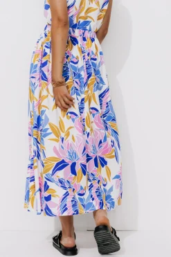 Promod Jupe midi imprimée Femme - Imprimé écru Impriméécru Shop