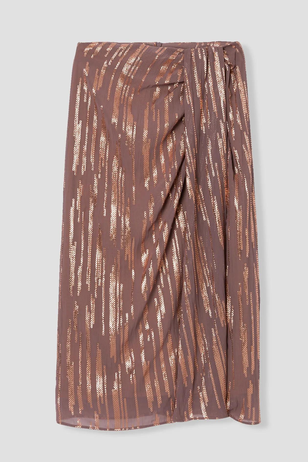 Promod Jupe midi irisée Femme - Vieux rose Vieuxrose Best Sale