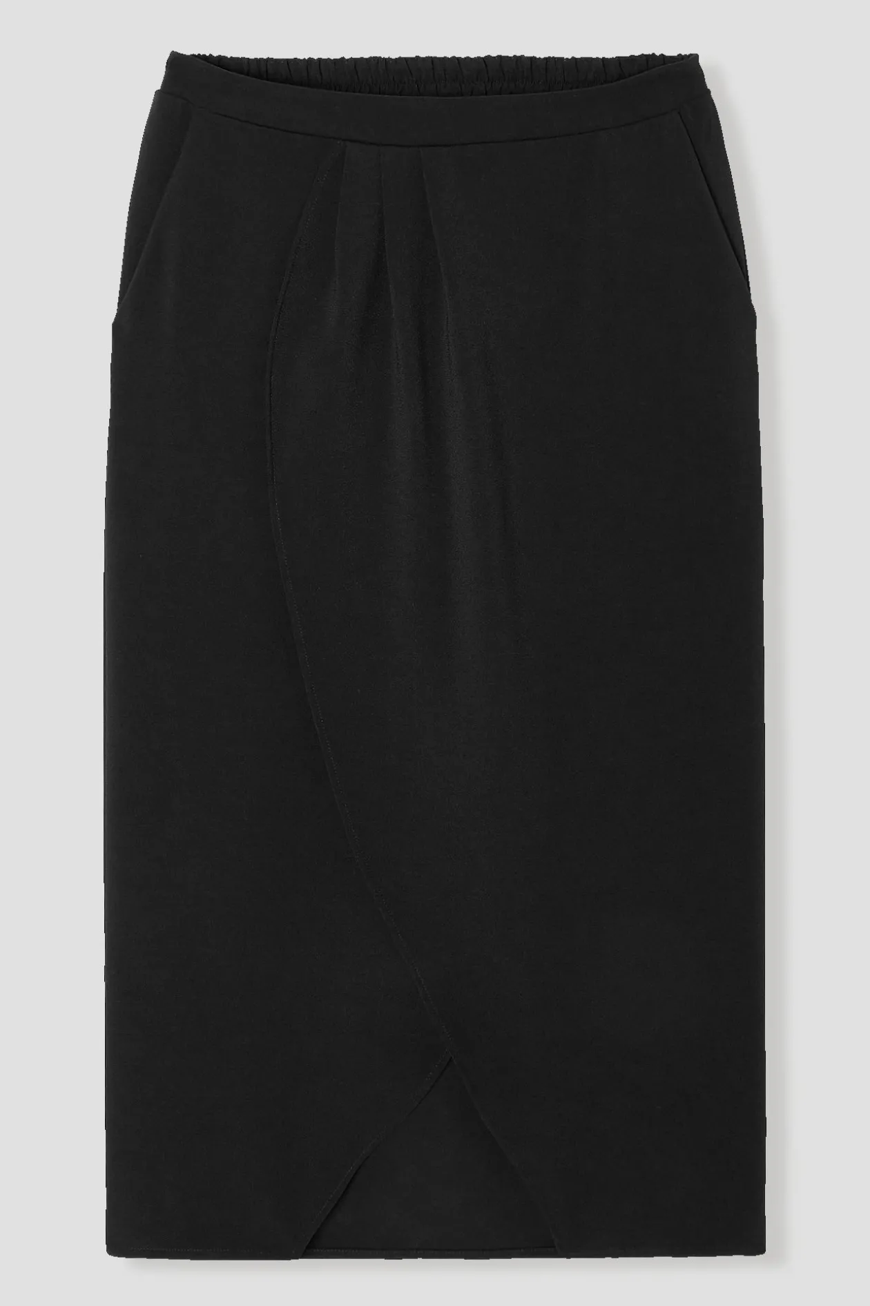 Promod Jupe midi unie Femme - Noir Shop