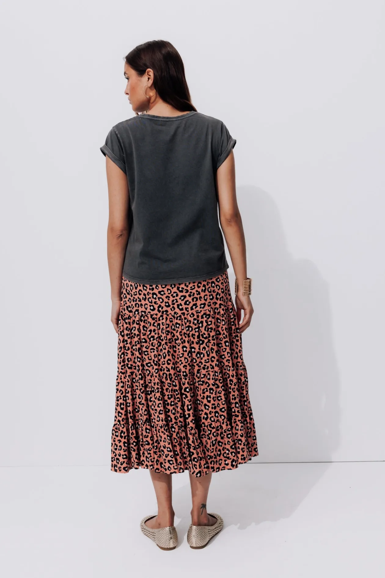 Promod Jupe mi-longue imprimée Femme - Imprimé multicolore Imprimémulticolore Cheap