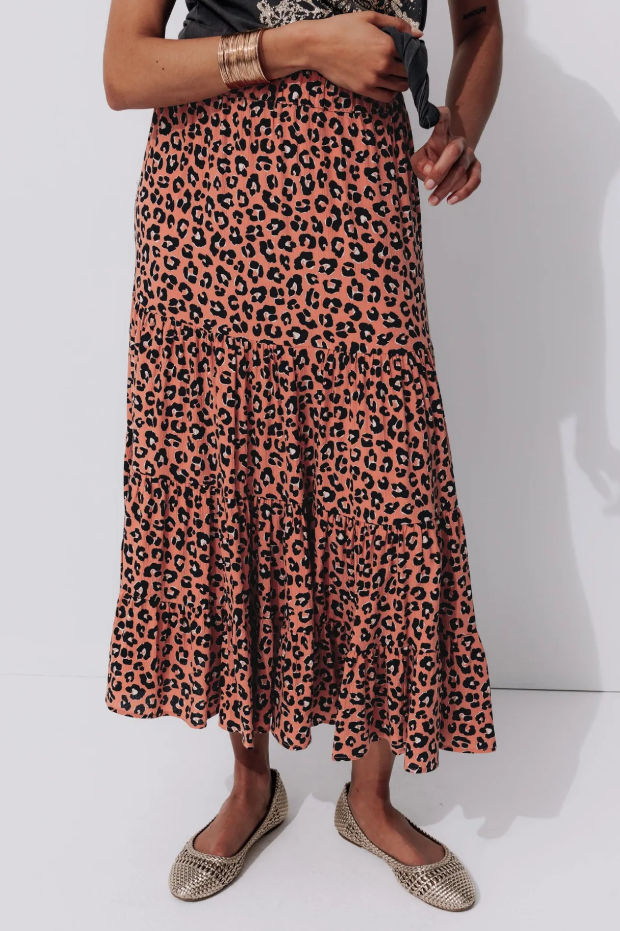 Promod Jupe mi-longue imprimée Femme - Imprimé multicolore Imprimémulticolore Cheap