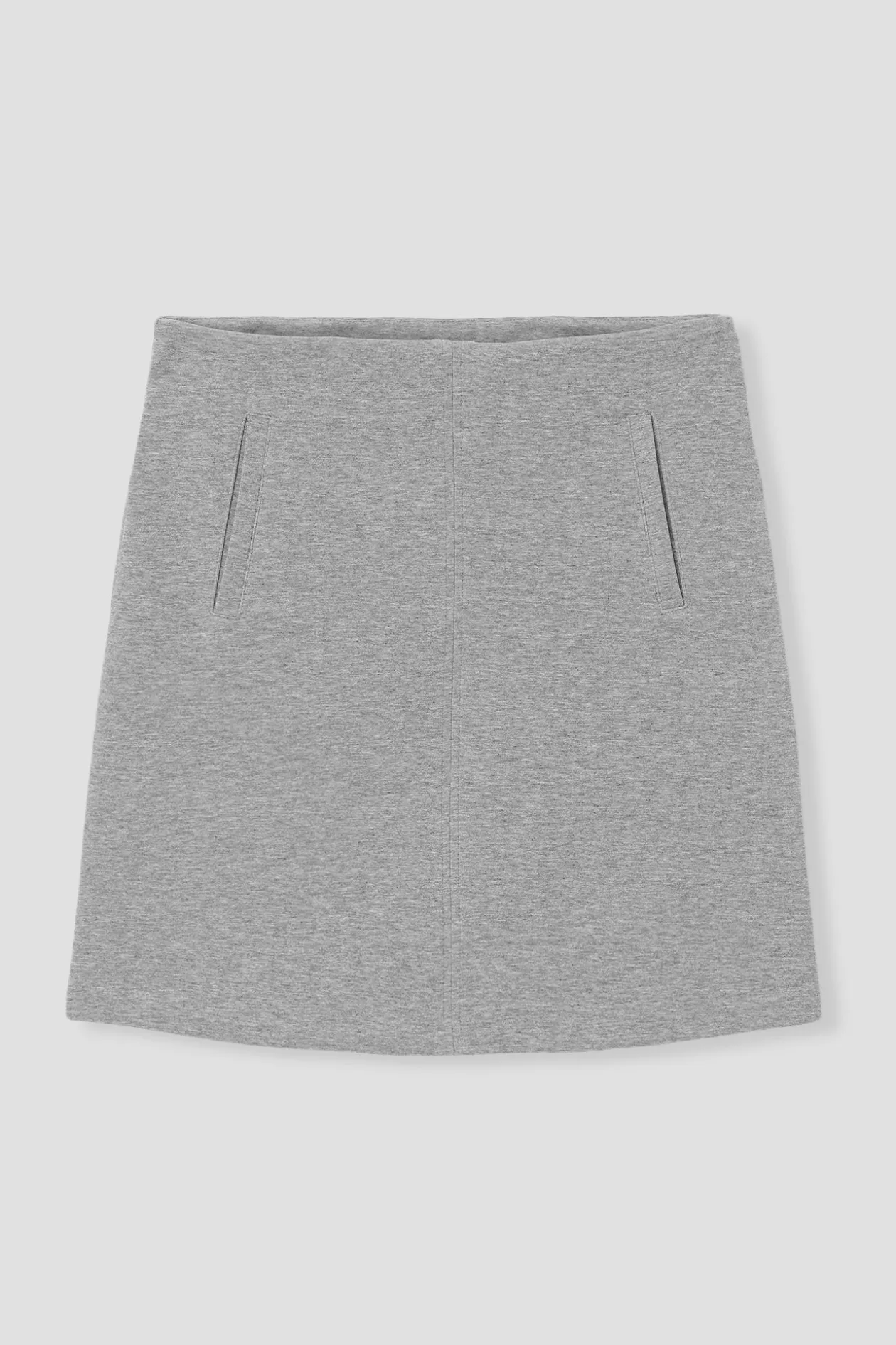 Promod Jupe trapèze en jersey Femme - Gris clair Grisclair Best