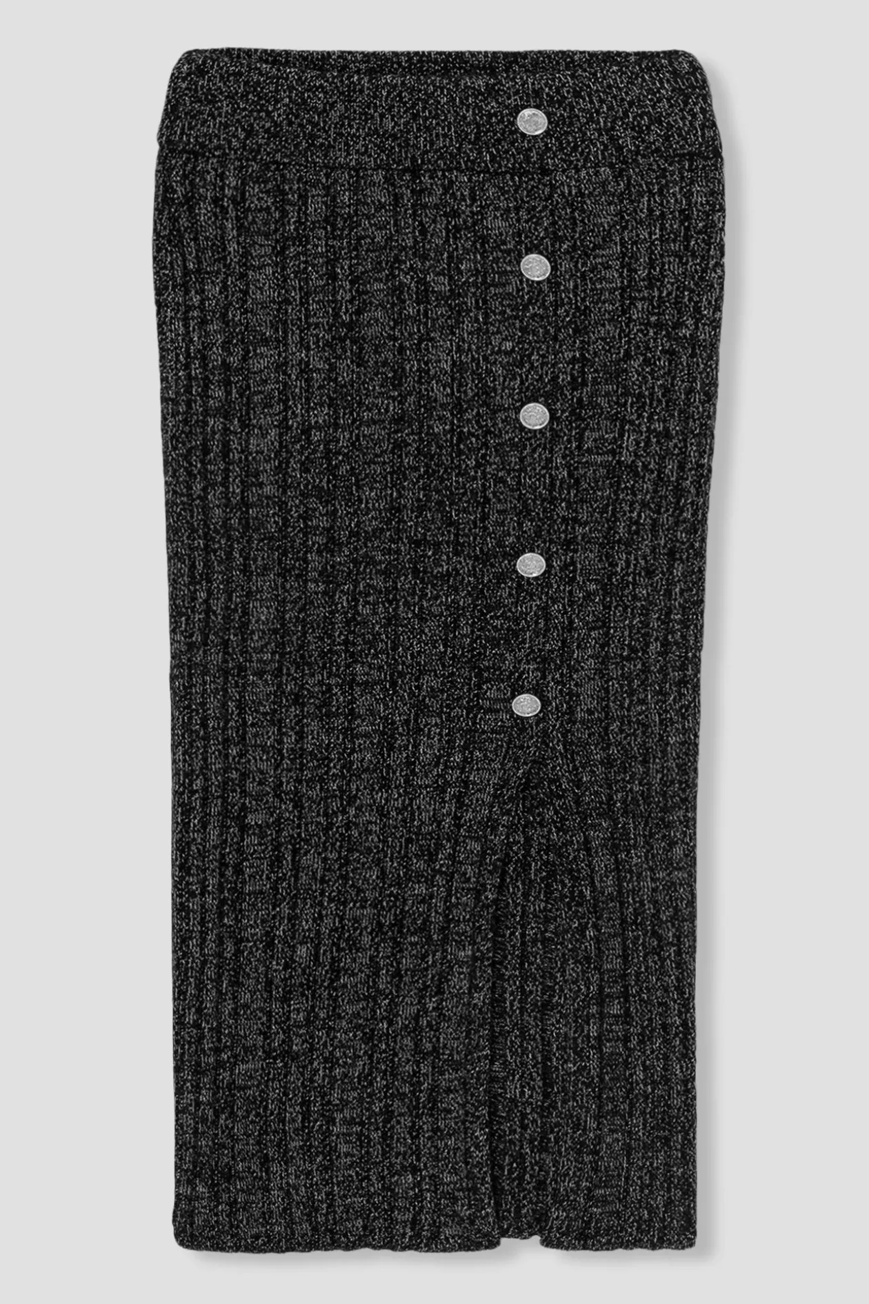 Promod Jupe-tricot côtelée Femme - Noir New