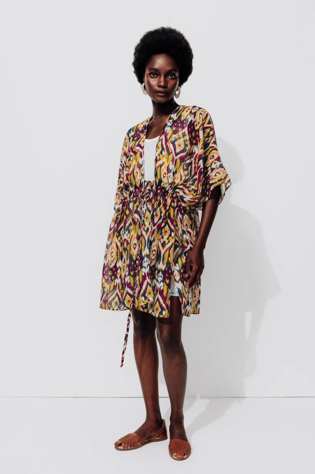 Promod Kimono imprimé Femme - Imprimé multicolore Imprimémulticolore Best Sale