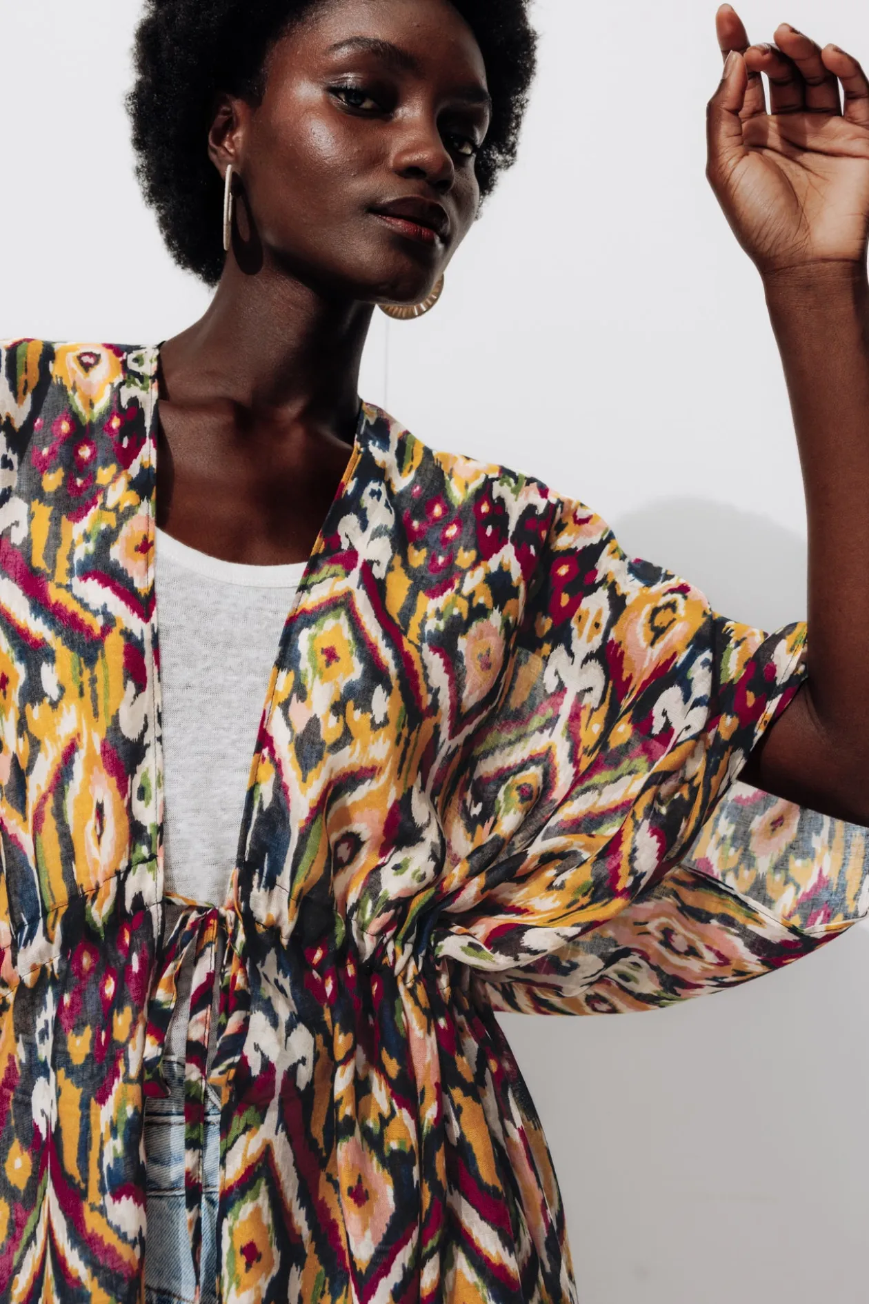 Promod Kimono imprimé Femme - Imprimé multicolore Imprimémulticolore Best Sale