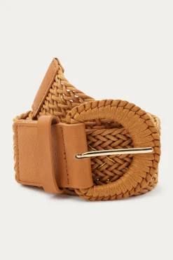 Promod Large ceinture tressée Femme - Camel New