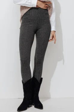 Promod Legging d'hiver à carreaux - Imprimé noir Impriménoir Shop