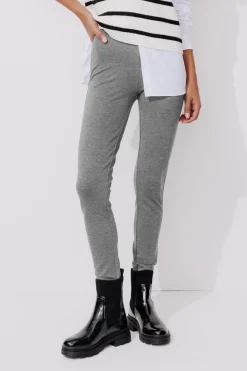 Promod Leggings d'hiver Femme - Gris clair Grisclair Hot