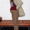 Promod Leggings d'hiver motif léopard - Imprimé caramel Imprimécaramel Best Sale