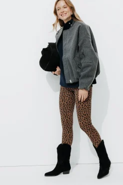 Promod Leggings d'hiver motif léopard - Imprimé caramel Imprimécaramel Best Sale