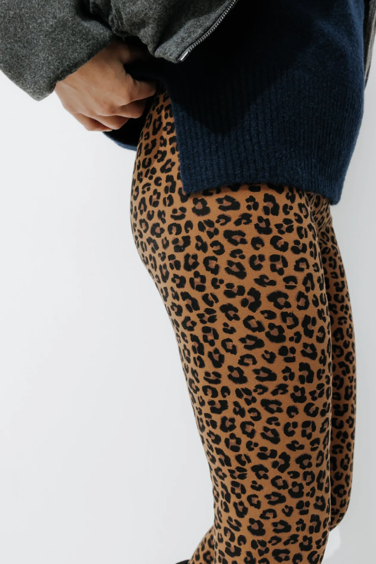 Promod Leggings d'hiver motif léopard - Imprimé caramel Imprimécaramel Best Sale