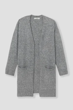 Promod Long gilet en tricot Femme - Gris clair Grisclair Best Sale