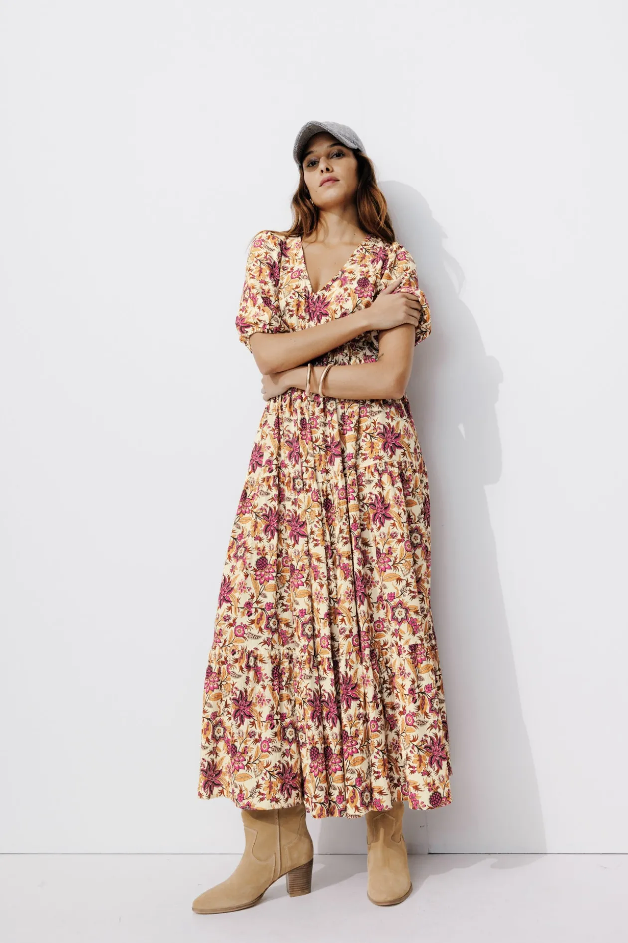 Promod Longue robe imprimée Femme - Imprimé écru Impriméécru Shop