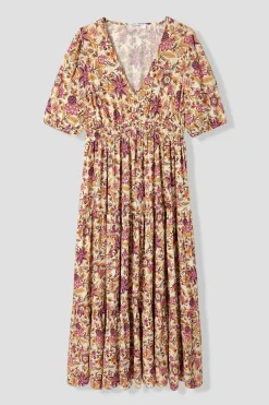 Promod Longue robe imprimée Femme - Imprimé écru Impriméécru Shop
