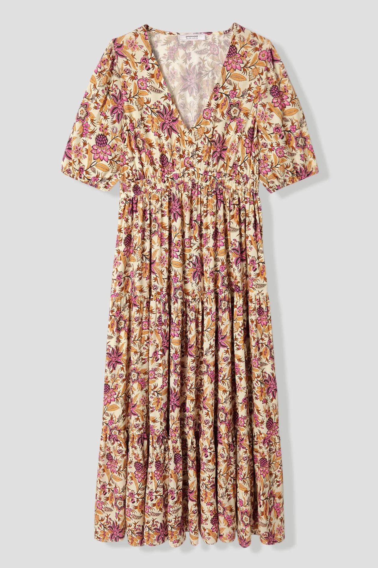 Promod Longue robe imprimée Femme - Imprimé écru Impriméécru Shop