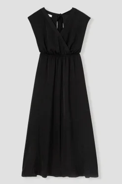 Promod Longue robe soyeuse Femme - Noir Cheap