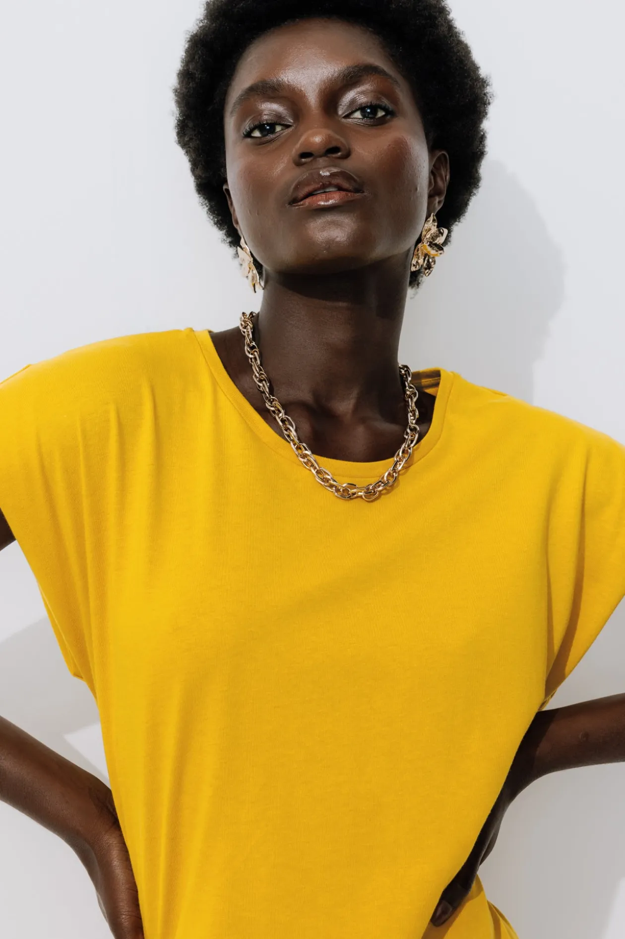 Promod Longue robe t-shirt Femme - Ocre Fashion