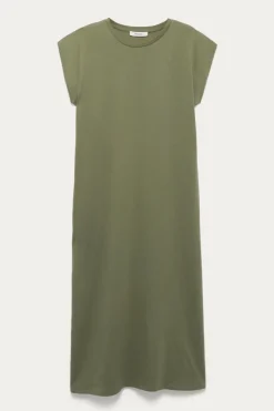 Promod Longue robe t-shirt Femme - Kaki Sale