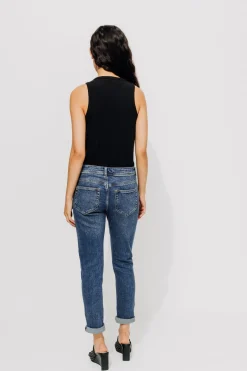 Promod LUCIEN jean girlfriend Femme - Jean moyen Jeanmoyen Discount