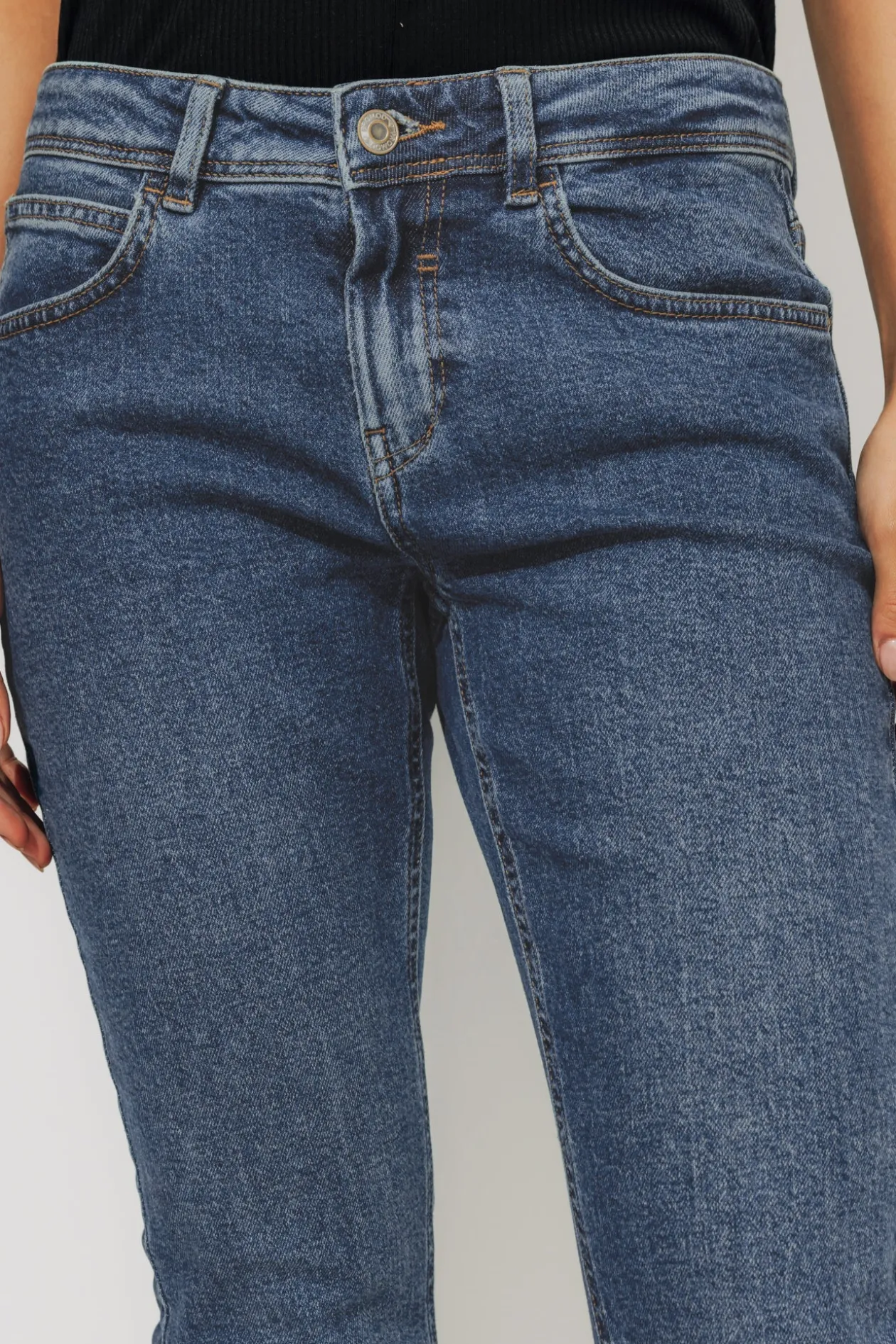 Promod LUCIEN jean girlfriend Femme - Jean moyen Jeanmoyen Discount